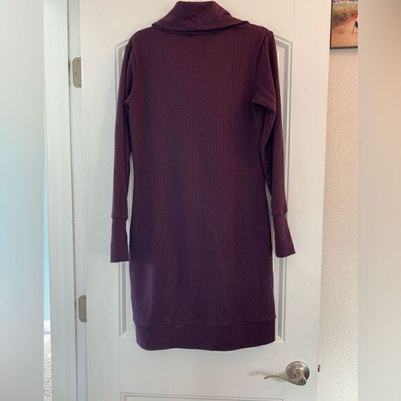Merrell Indira Geometric Cowlneck Double Geo Ponte Knit Long Sleeve Pocket Dress - Picture 5 of 7